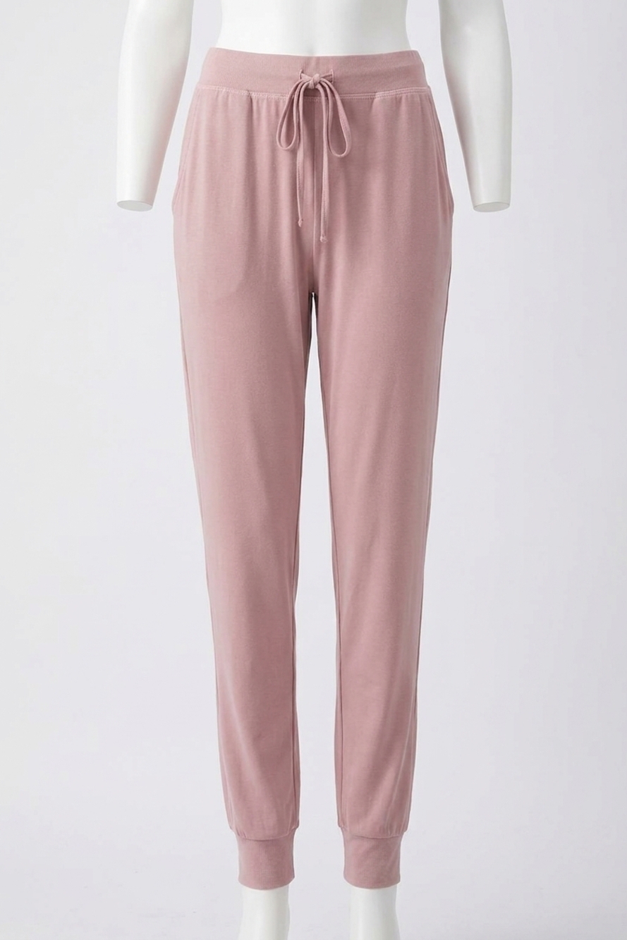 NEW LVHR women's sabina twill trim pant in vintage rose